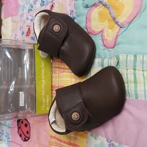 Bobux i-Walk Junior Dark Brown Leather Shoes Size 4 New In Bag